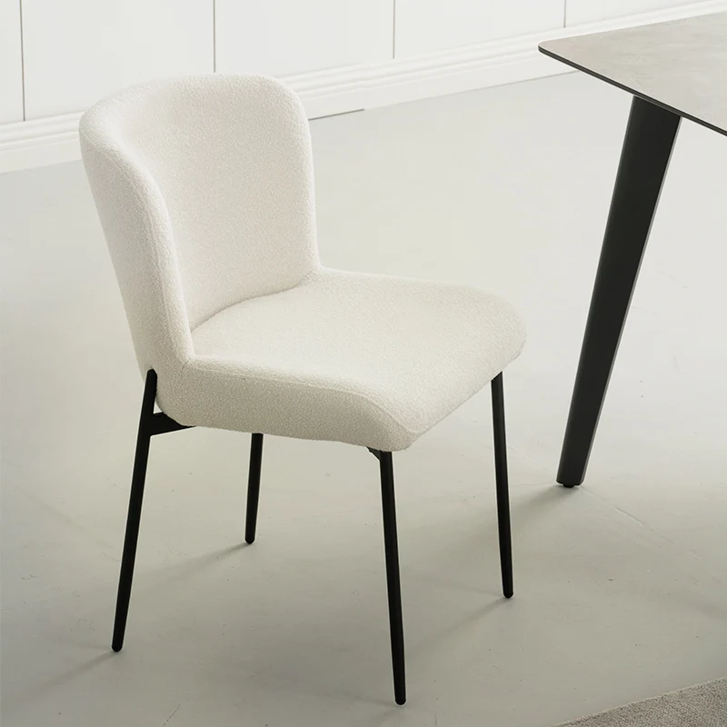 Chaise de Salle à Manger Joslyn [Lot de 2] [Tissu Bouclette]