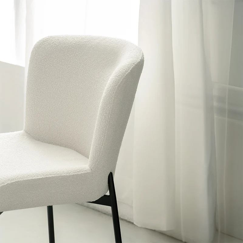 Chaise de Salle à Manger Joslyn [Lot de 2] [Tissu Bouclette]