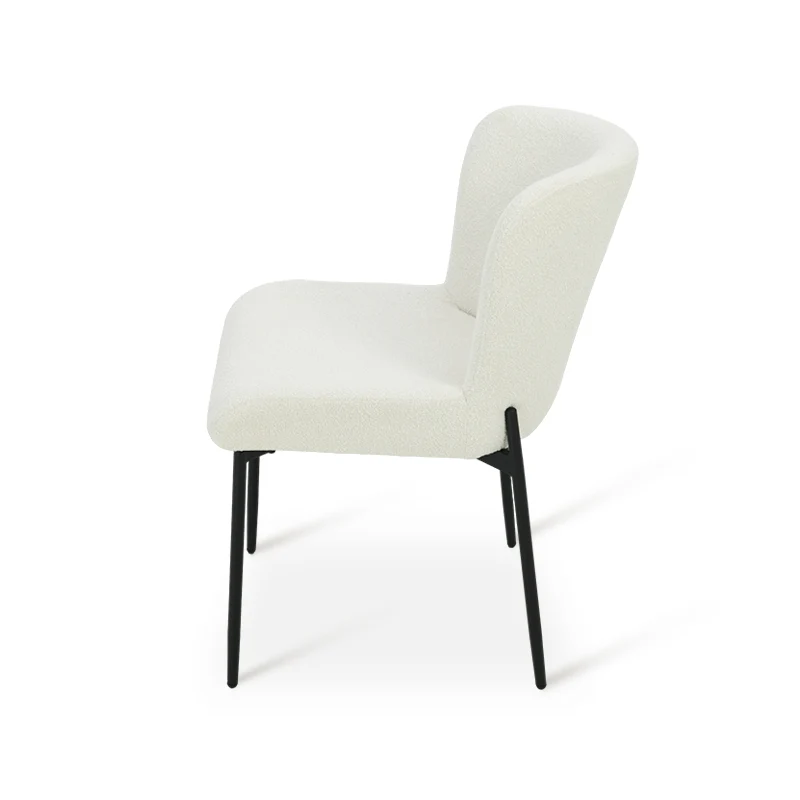 Chaise de Salle à Manger Joslyn [Lot de 2] [Tissu Bouclette]