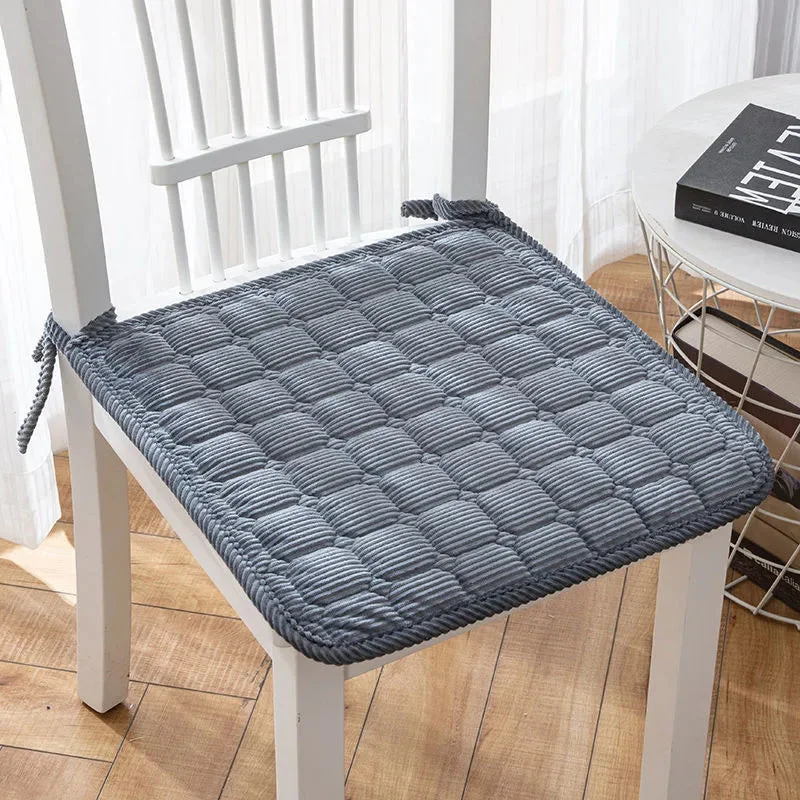 Galette de Chaise Noire claire matelassée