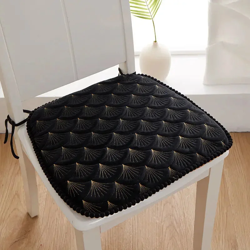 Galette de Chaise Noire Coquillage