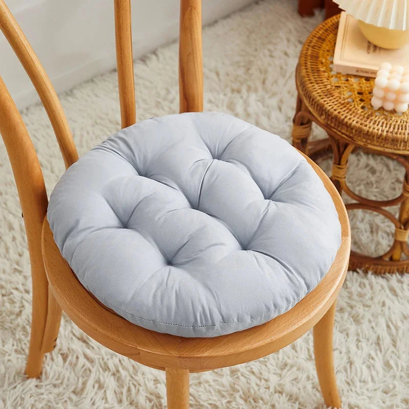 Galette de Chaise Ronde Gris