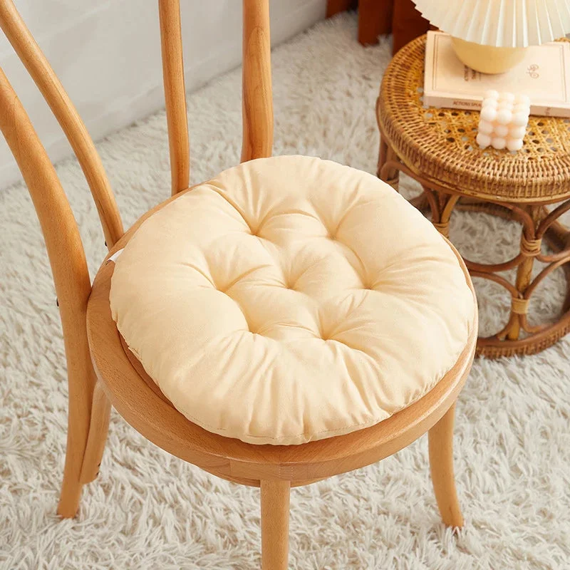 Galette de Chaise Ronde beige claire