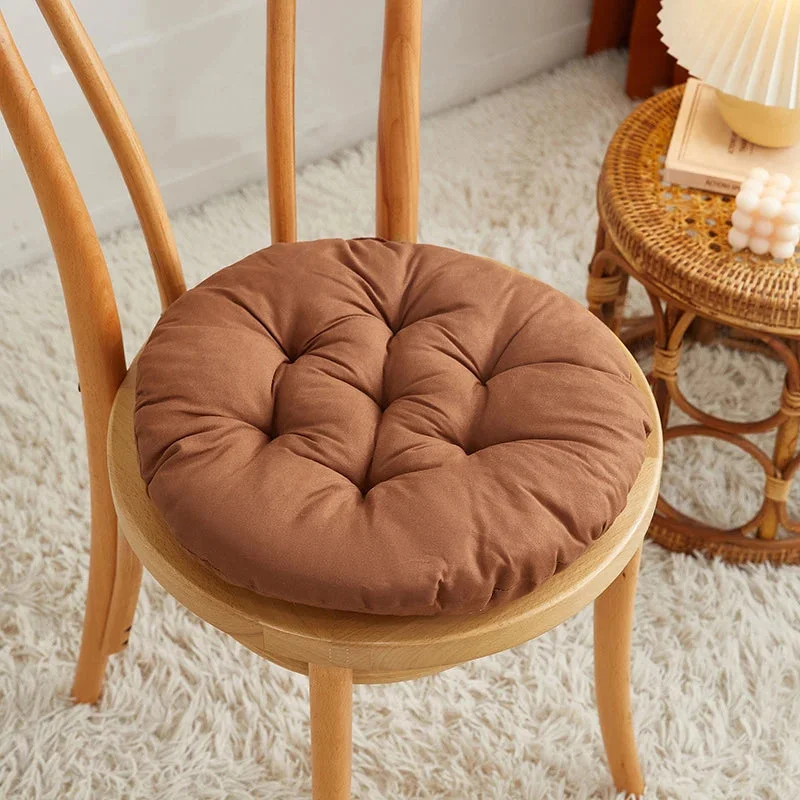 Galette de Chaise Ronde marron