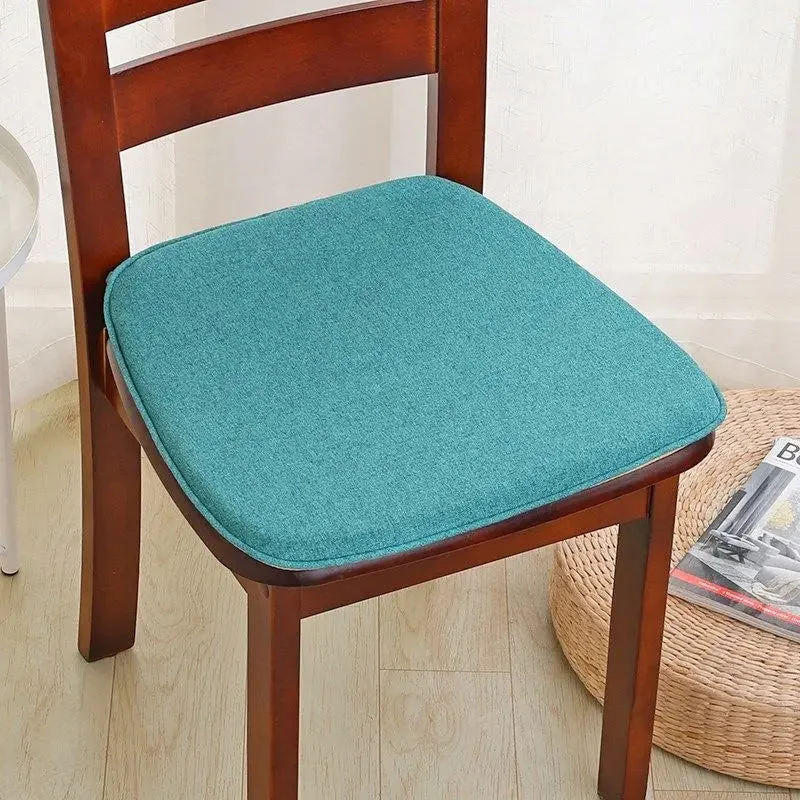 Galette de Chaise Bleue Lin