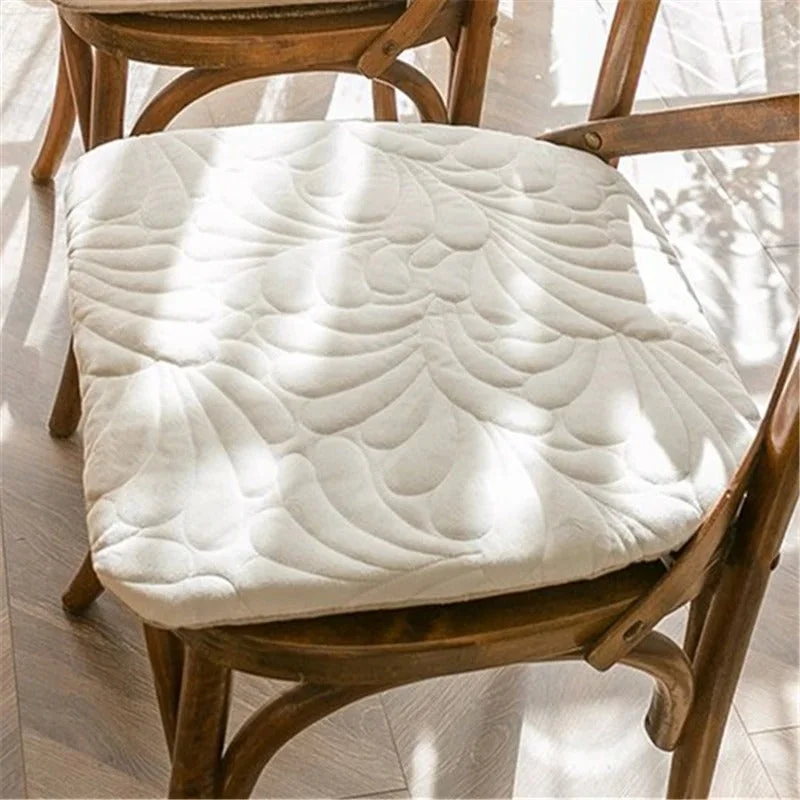 Galette de Chaise Blanche en Forme de U