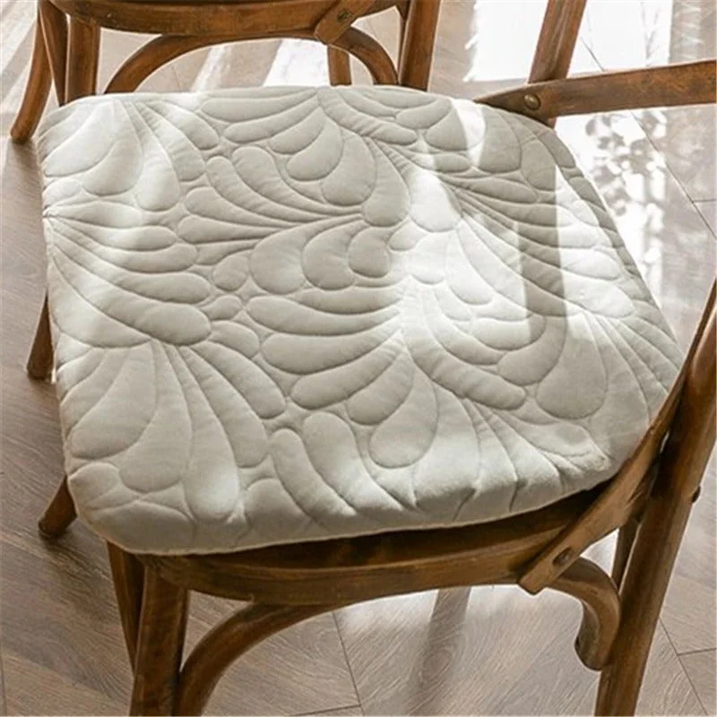 Galette de Chaise Grise claire en Forme de U
