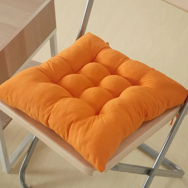 Galette de Chaise 55x55 Orange vif