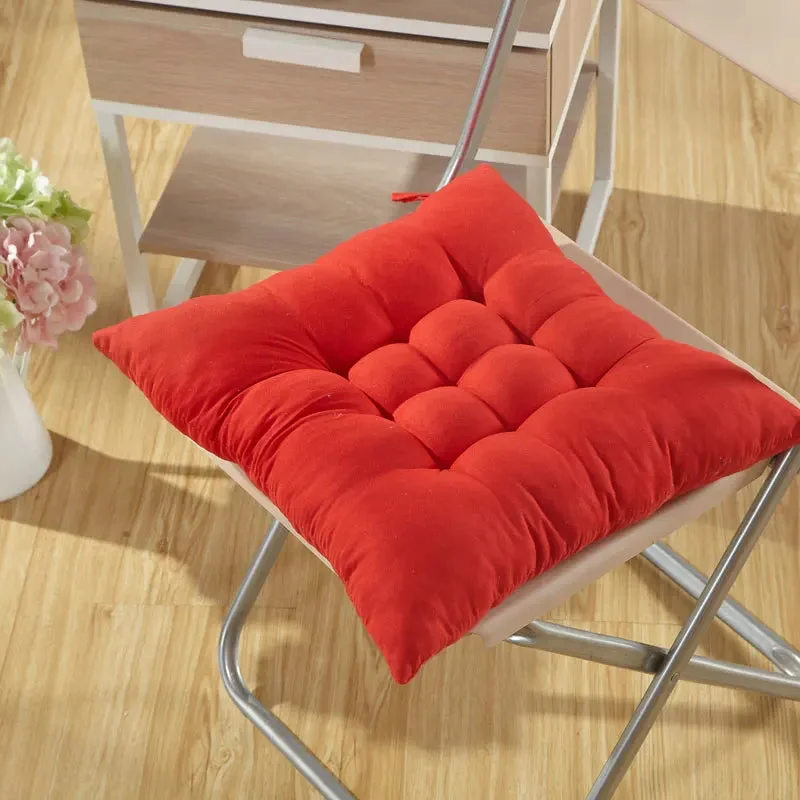 Galette de Chaise 55x55 Rouge passion