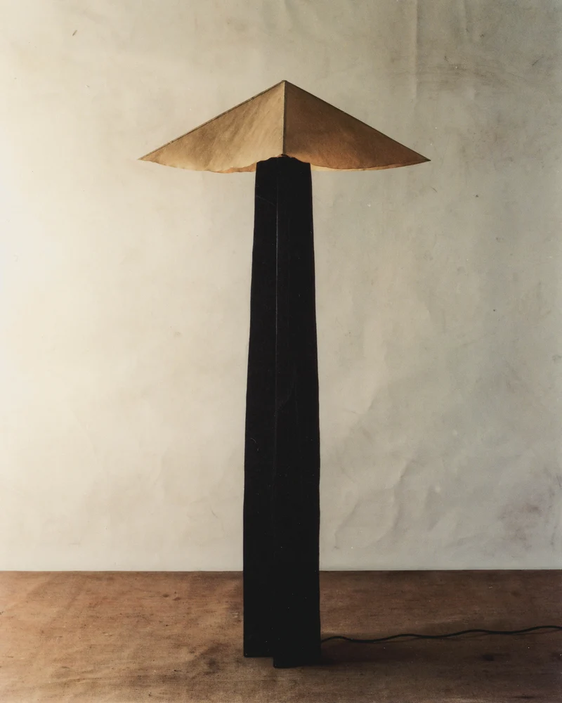 N V Oak Floor Lamp