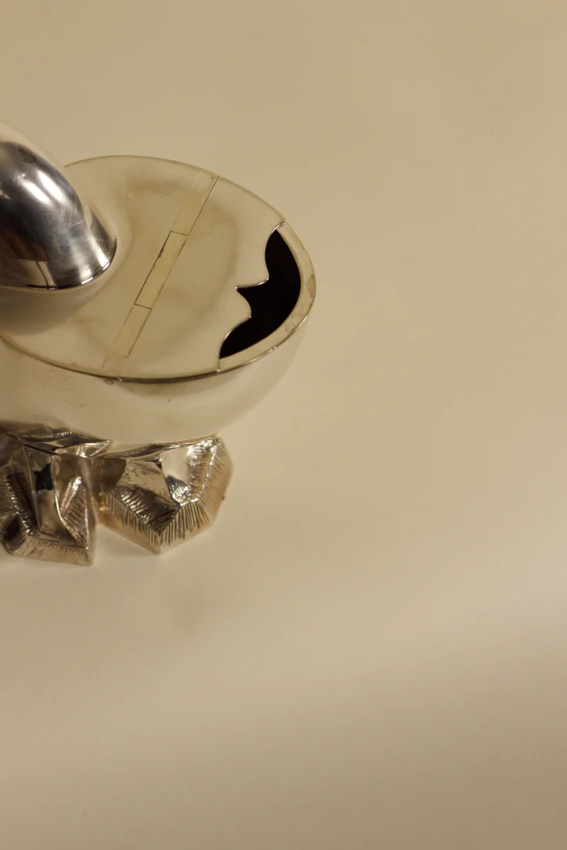 Nautilus Shell Silver-Plated Spoon Warmer