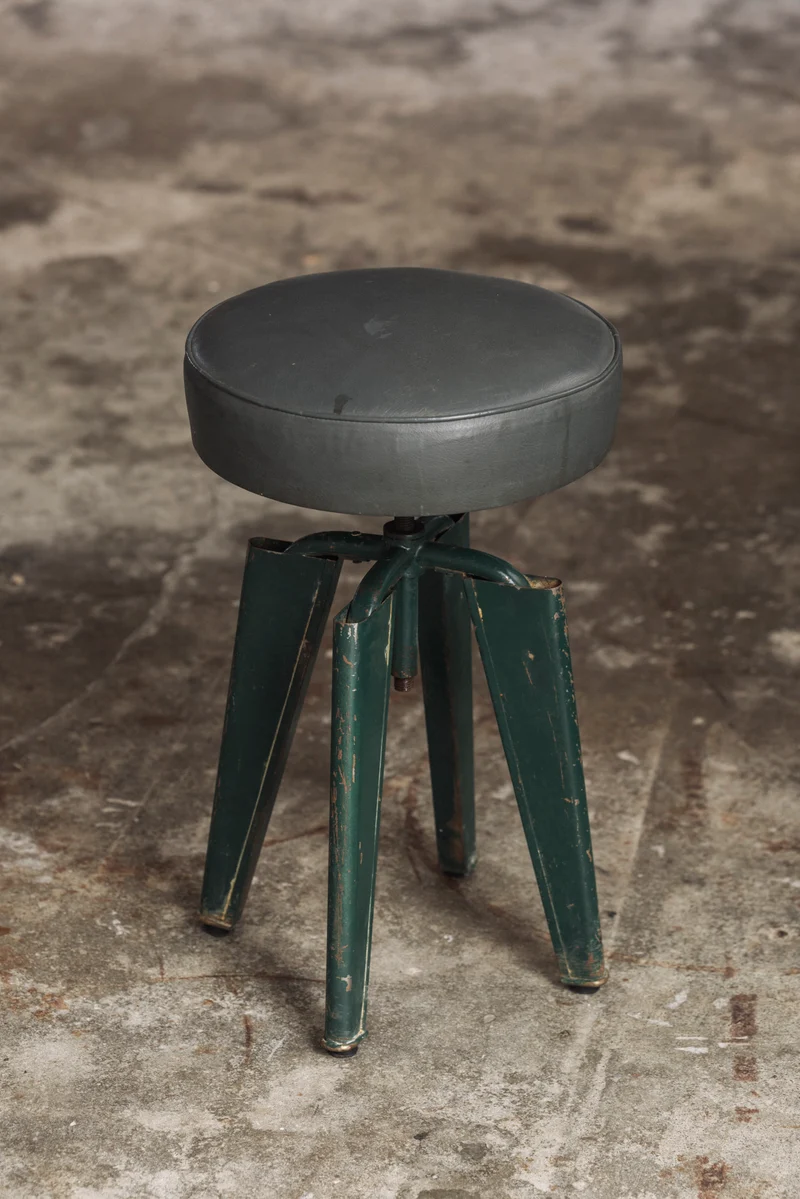 Highly Collectible Clémenceau Stool by Domin & Genevrière, Maison Dominique 1957