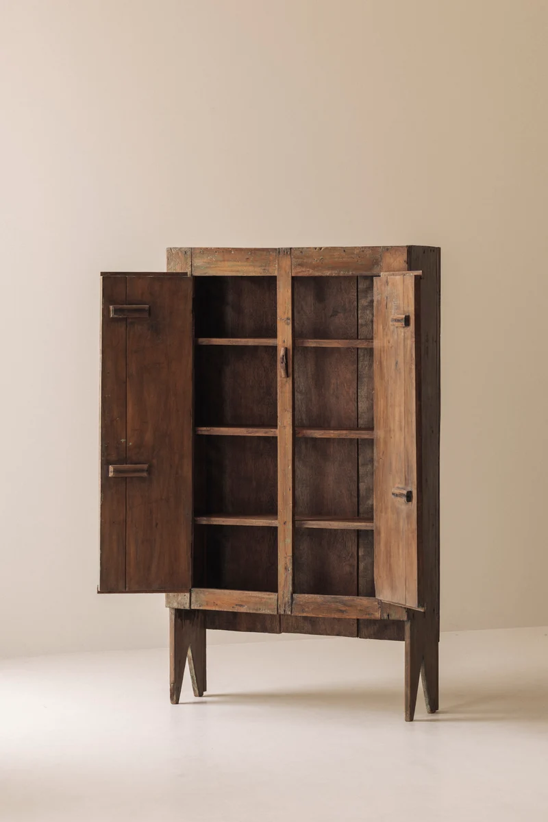 Spanish Primitive Highboard with Exceptional Patina, Late 19th Century