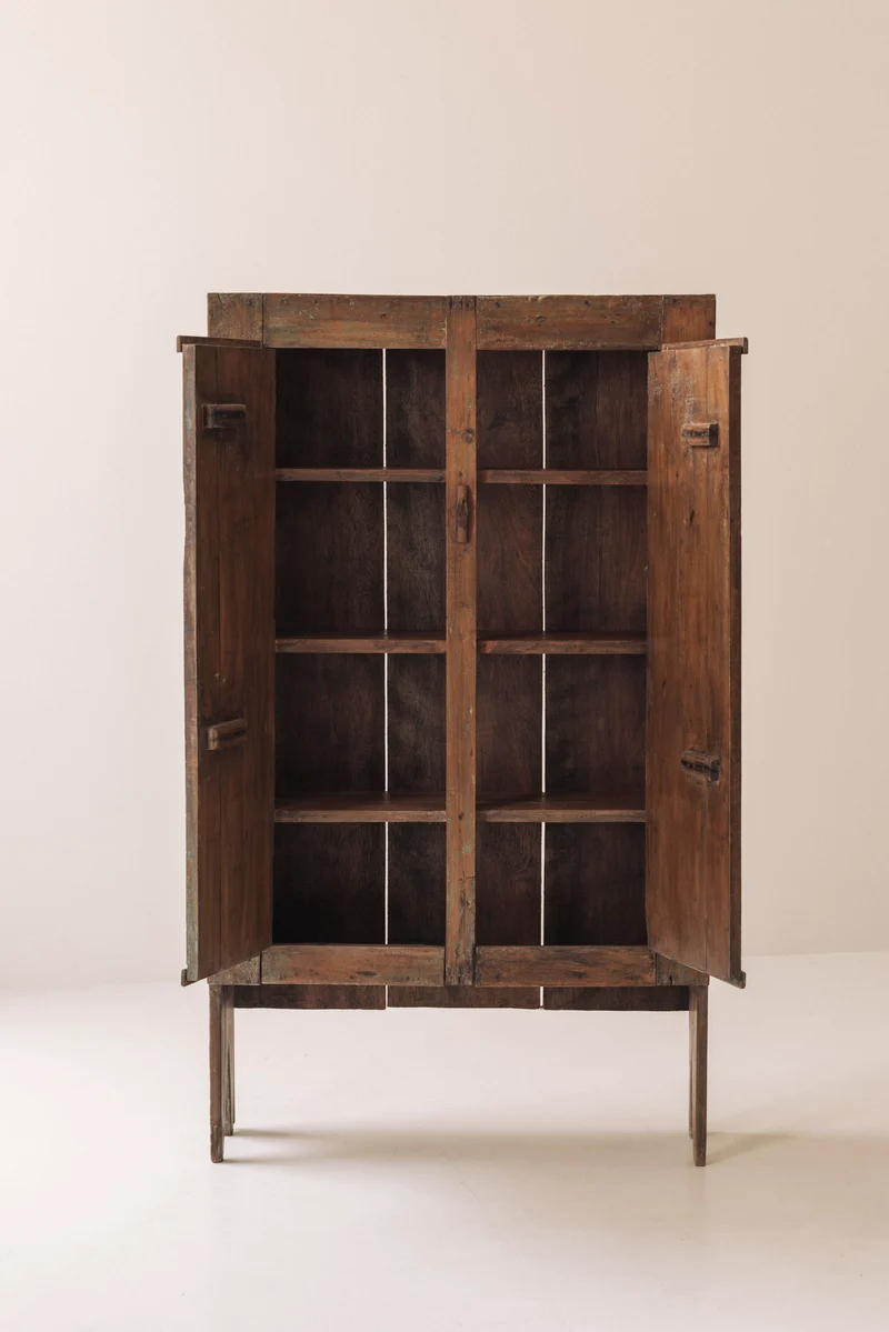 Spanish Primitive Highboard with Exceptional Patina, Late 19th Century