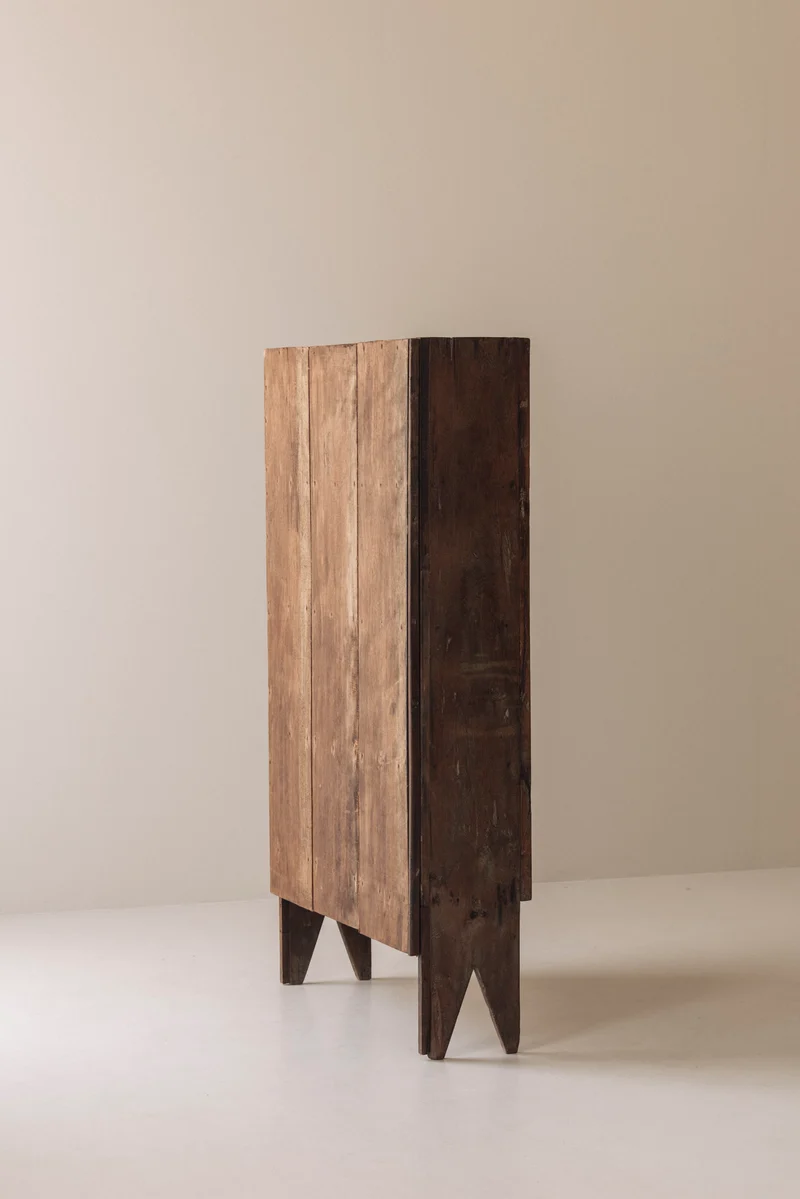 Spanish Primitive Highboard with Exceptional Patina, Late 19th Century