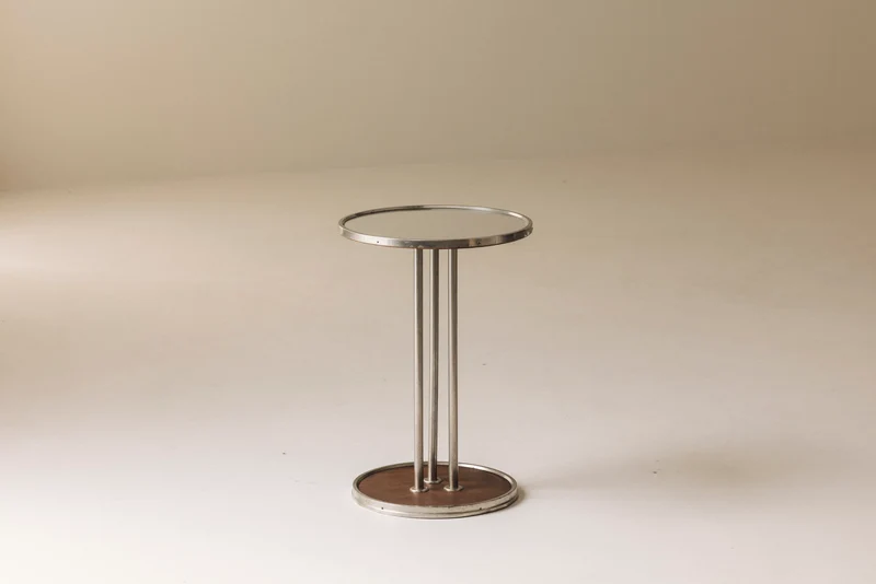 French Art Deco Mirrored Side Table, 1930s