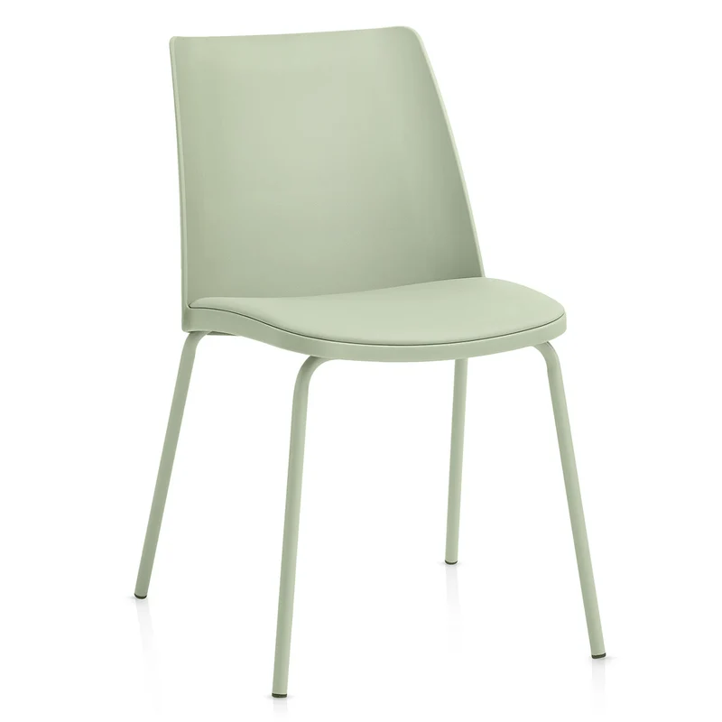 Chaise Résine Faux Cuir - Cosmo Vert