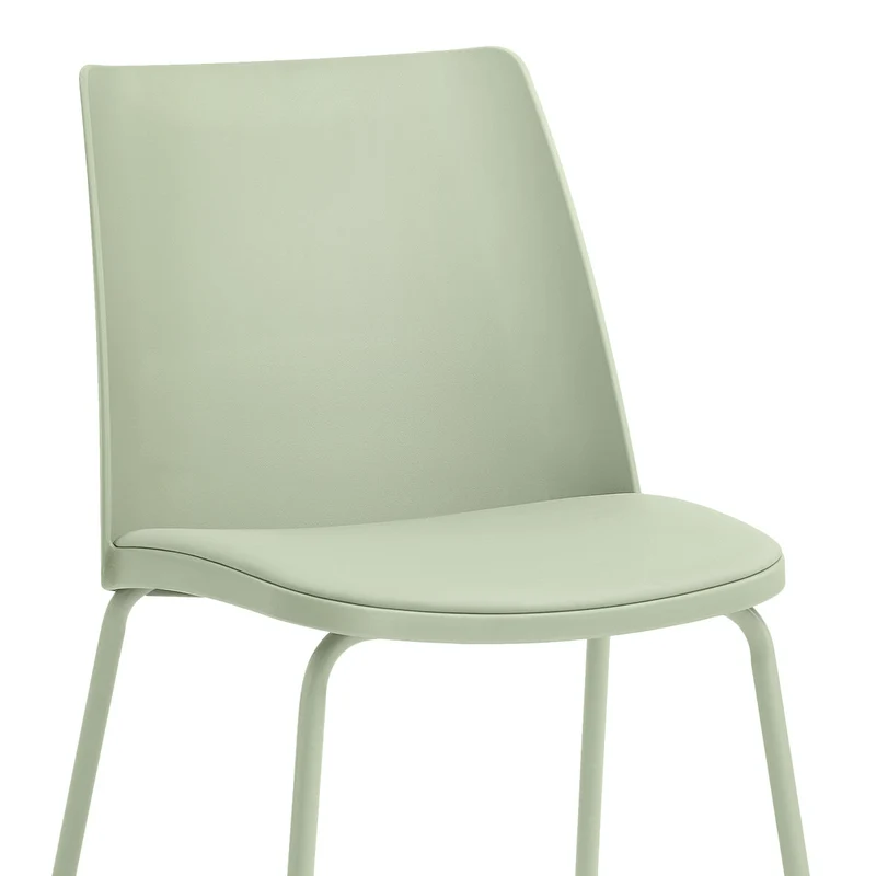 Chaise Résine Faux Cuir - Cosmo Vert