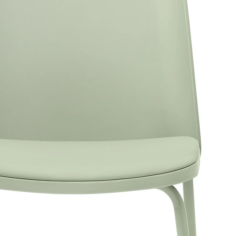 Chaise Résine Faux Cuir - Cosmo Vert