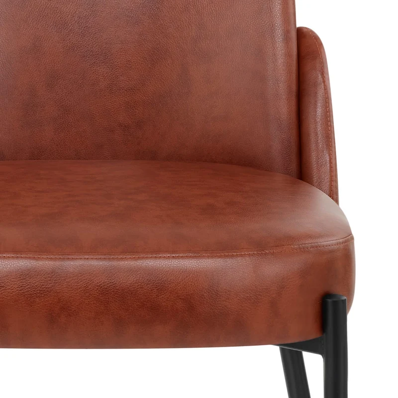 Chaise Faux Cuir - Juno Marron