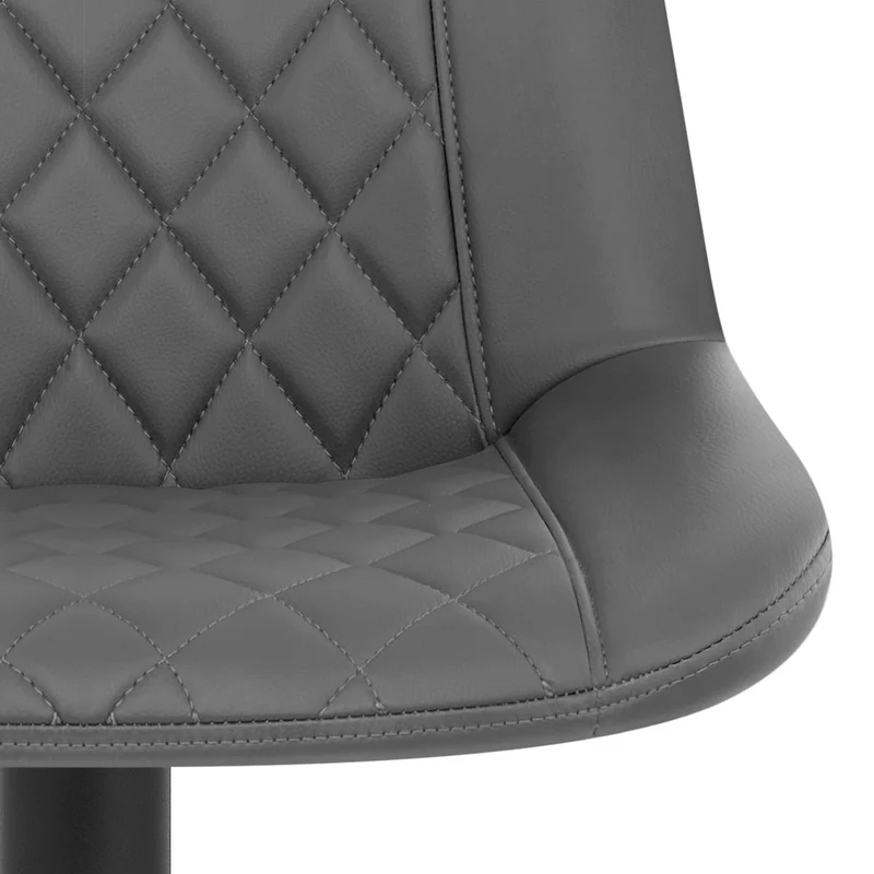 Chaise de Bar Faux Cuir - Faro Gris