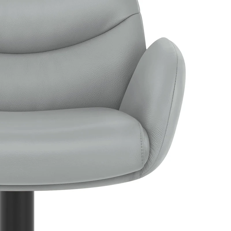 Tabouret Cuir Véritable - Madrid Gris