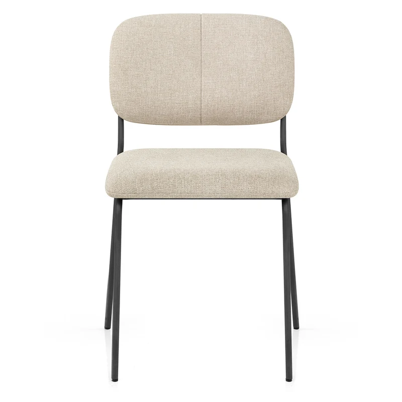 Chaise Tissu Empilable - Lila Crème
