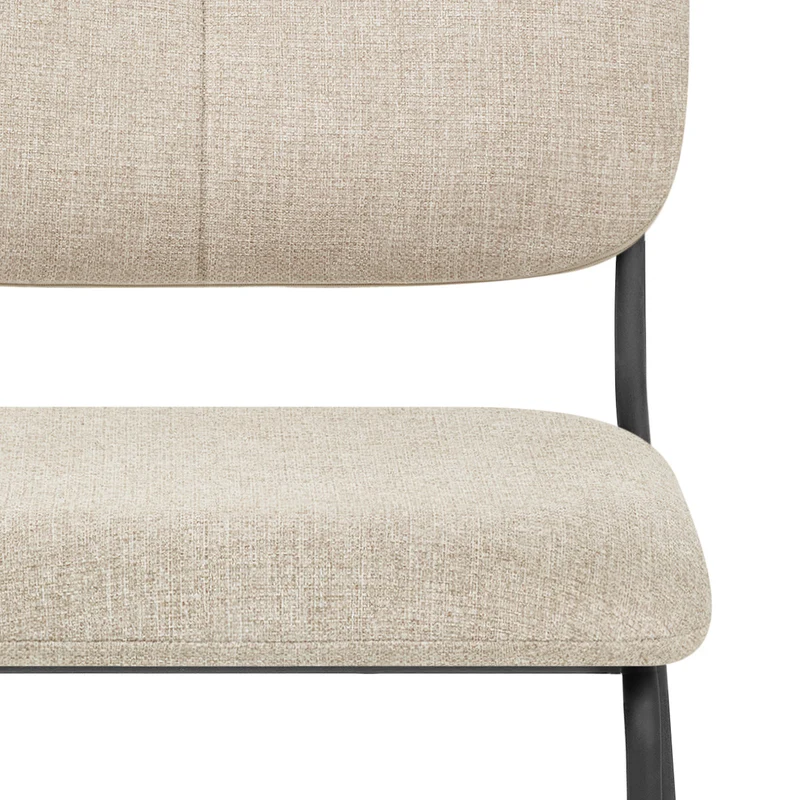 Chaise Tissu Empilable - Lila Crème