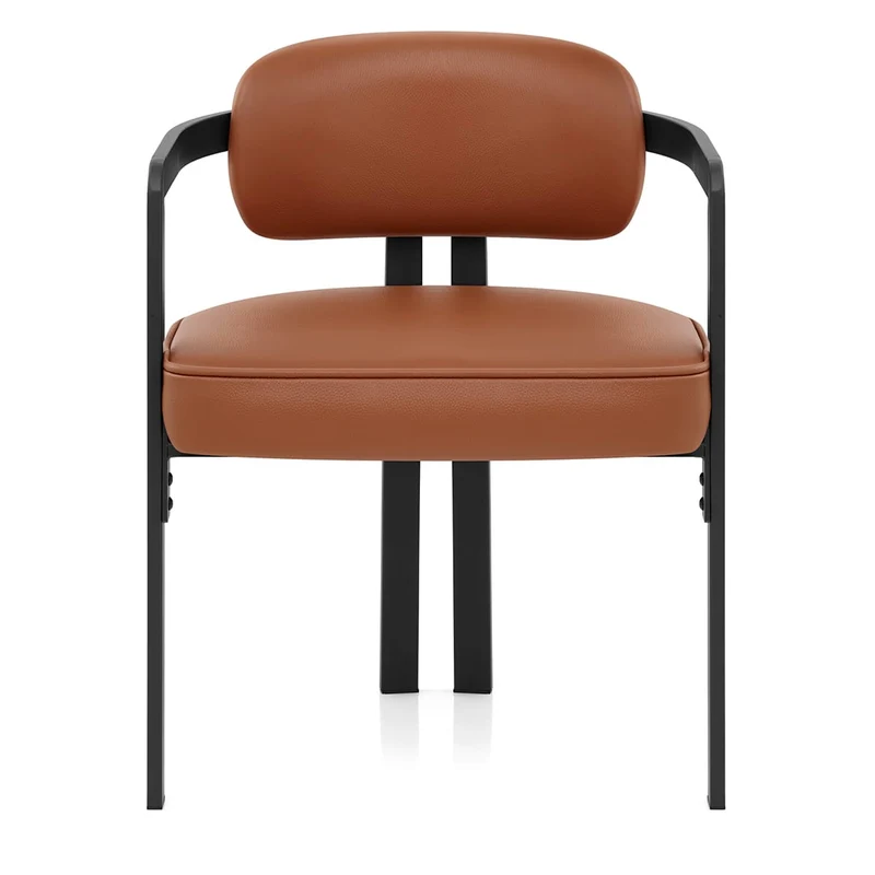 Chaise Cuir Véritable - Kara Marron