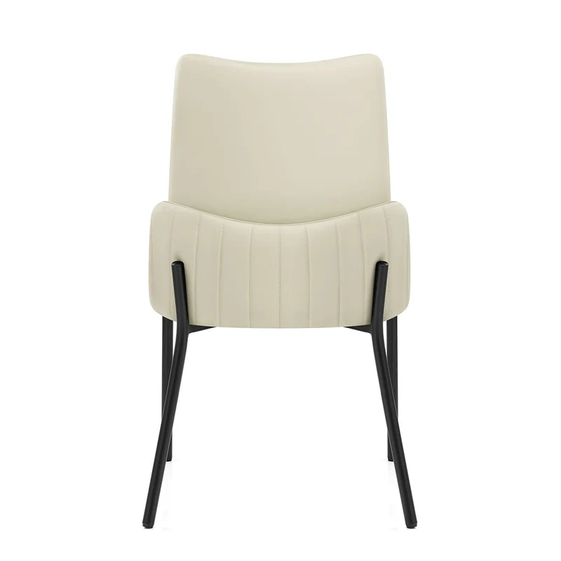 Chaise Faux Cuir - Juno Crème