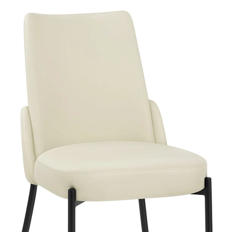 Chaise Faux Cuir - Juno Crème