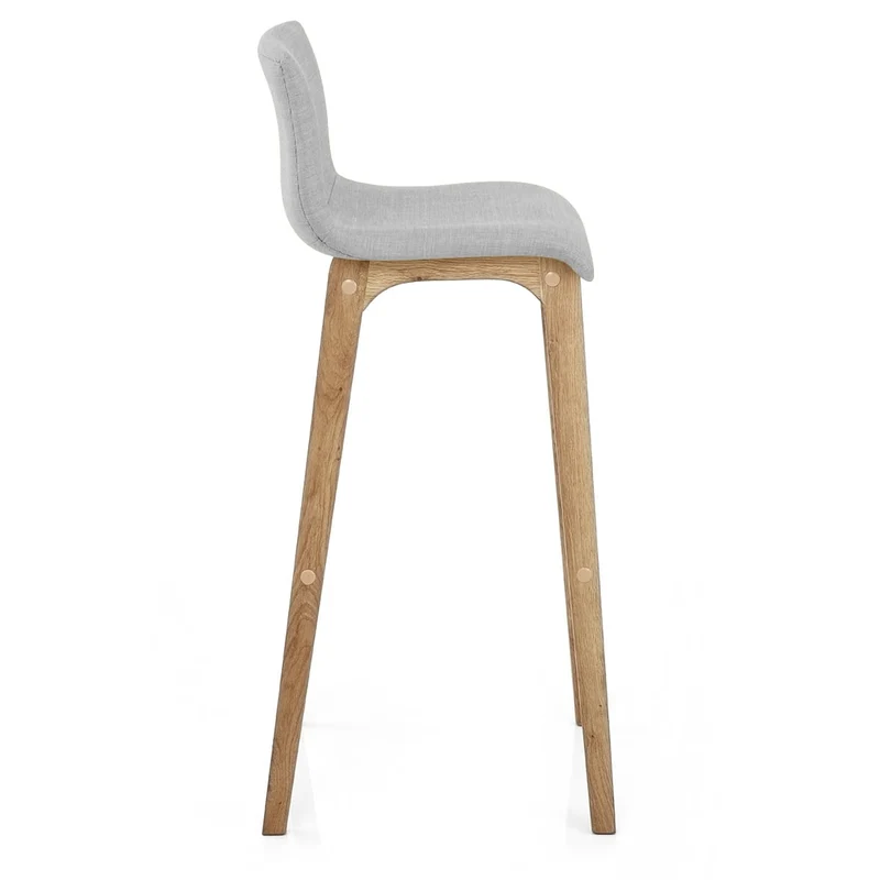 Tabouret de Bar Tissu - Haut Drift Gris Clair