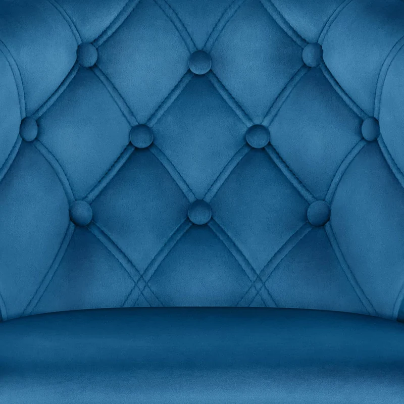 Tabouret Velours - Grace Bleu