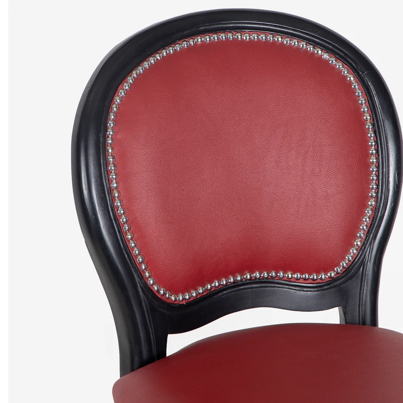 Chaise a dossier arrondi cuir rough - Rivoli