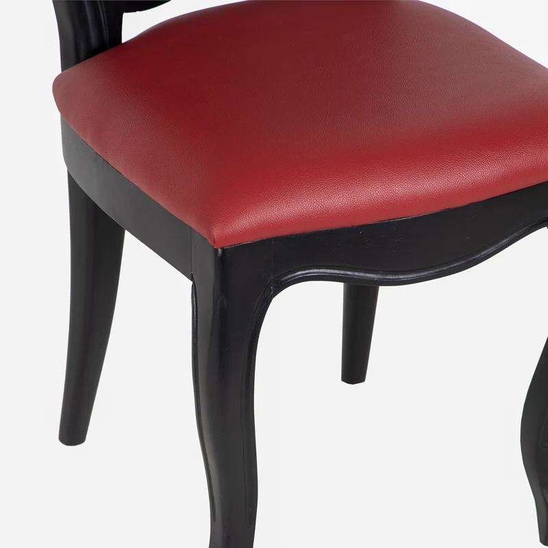 Chaise a dossier arrondi cuir rough - Rivoli