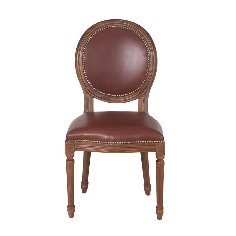 Chaise Cuir Brun - Marlow