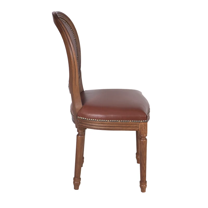 Chaise Cuir Brun - Marlow