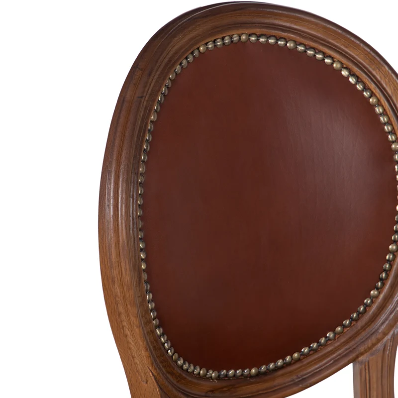 Chaise Cuir Brun - Marlow