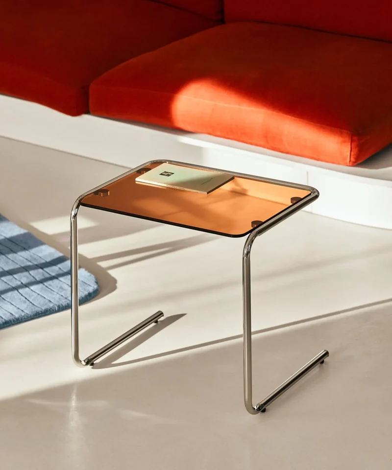 Mesa Auxiliar de Metal y Cristal Templado Bonet