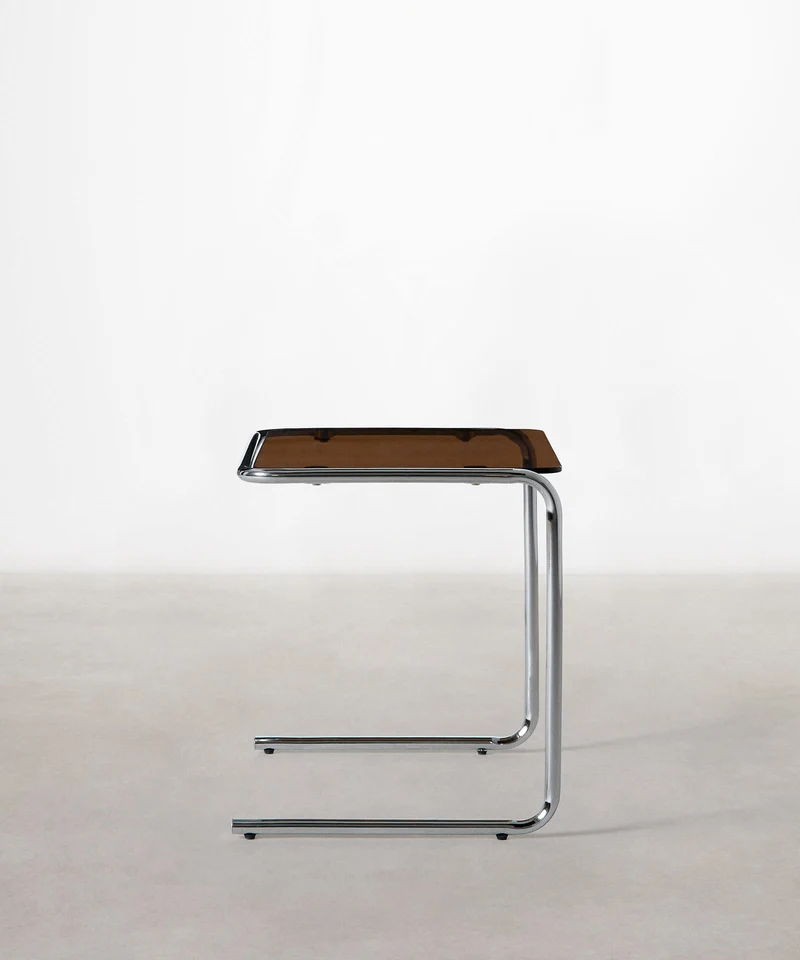 Mesa Auxiliar de Metal y Cristal Templado Bonet