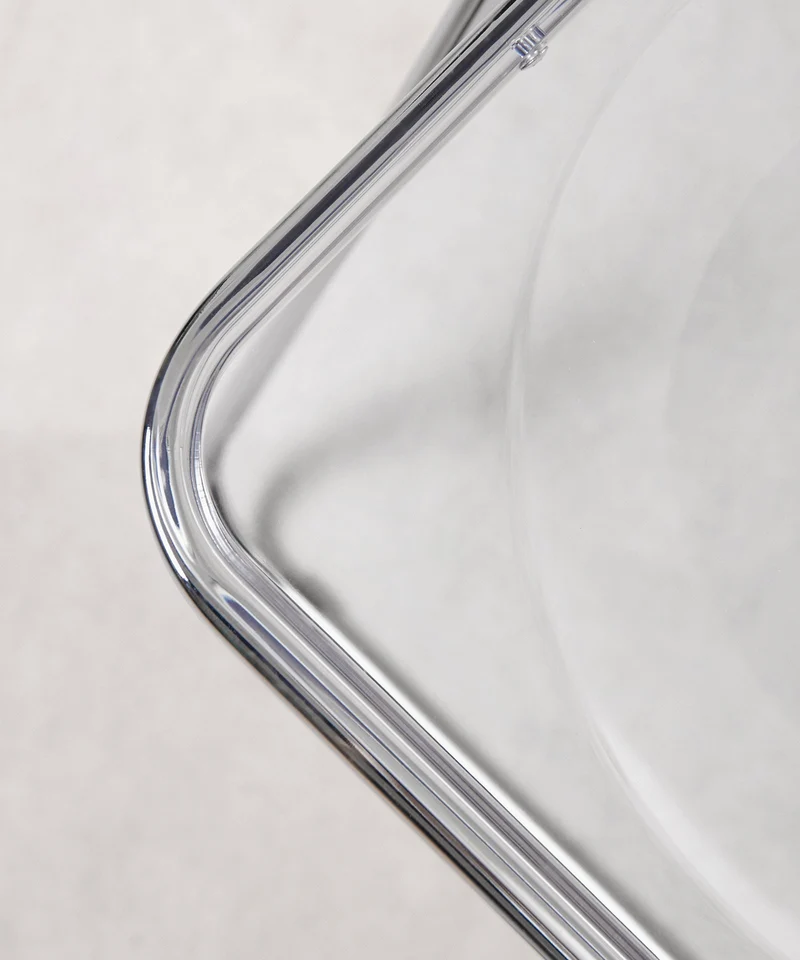 Silla plegable en acero cromado Luma