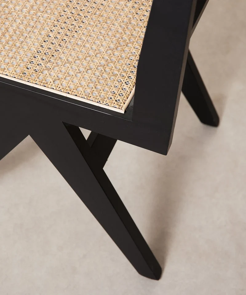 Silla de Comedor en Madera y Ratán Chiara