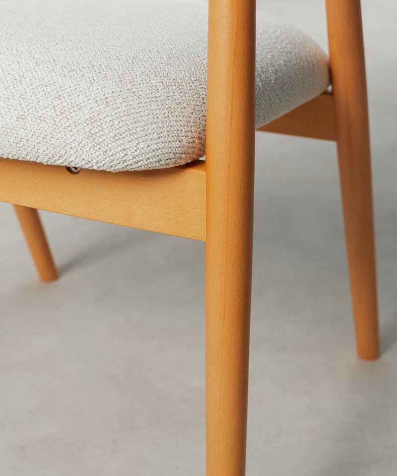 Silla de Comedor en Metal Tapizada Tesa