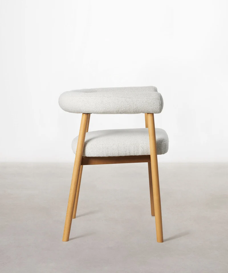 Silla de Comedor en Madera y Tapizada Sparks