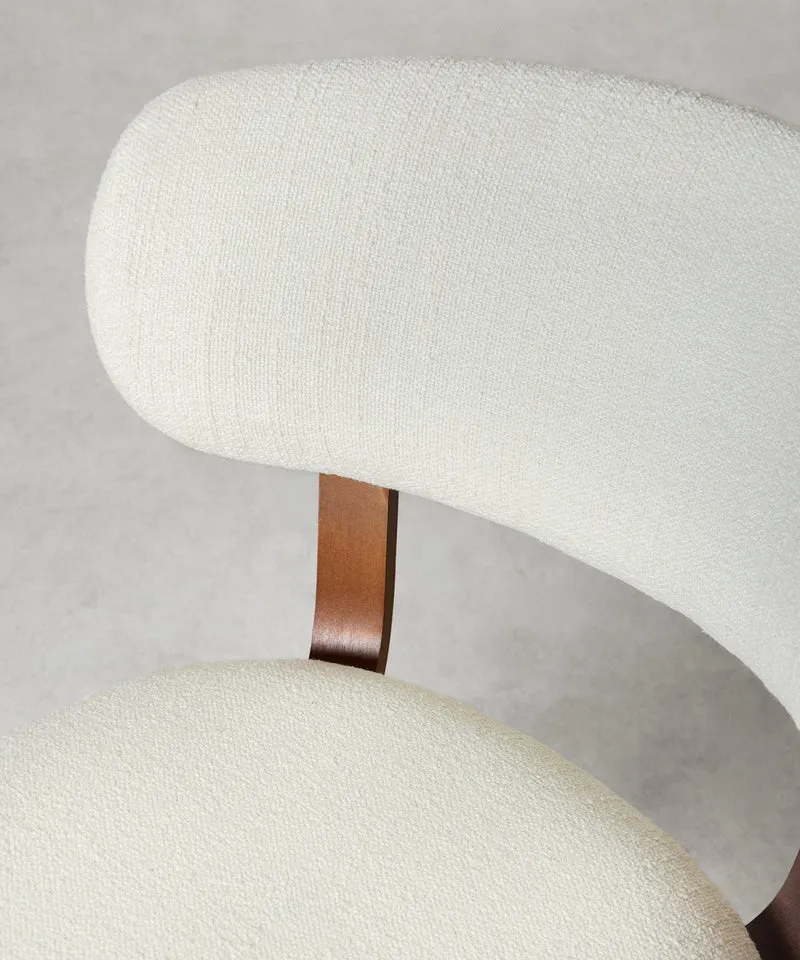 Silla de Comedor en Madera y Tapizada Benton