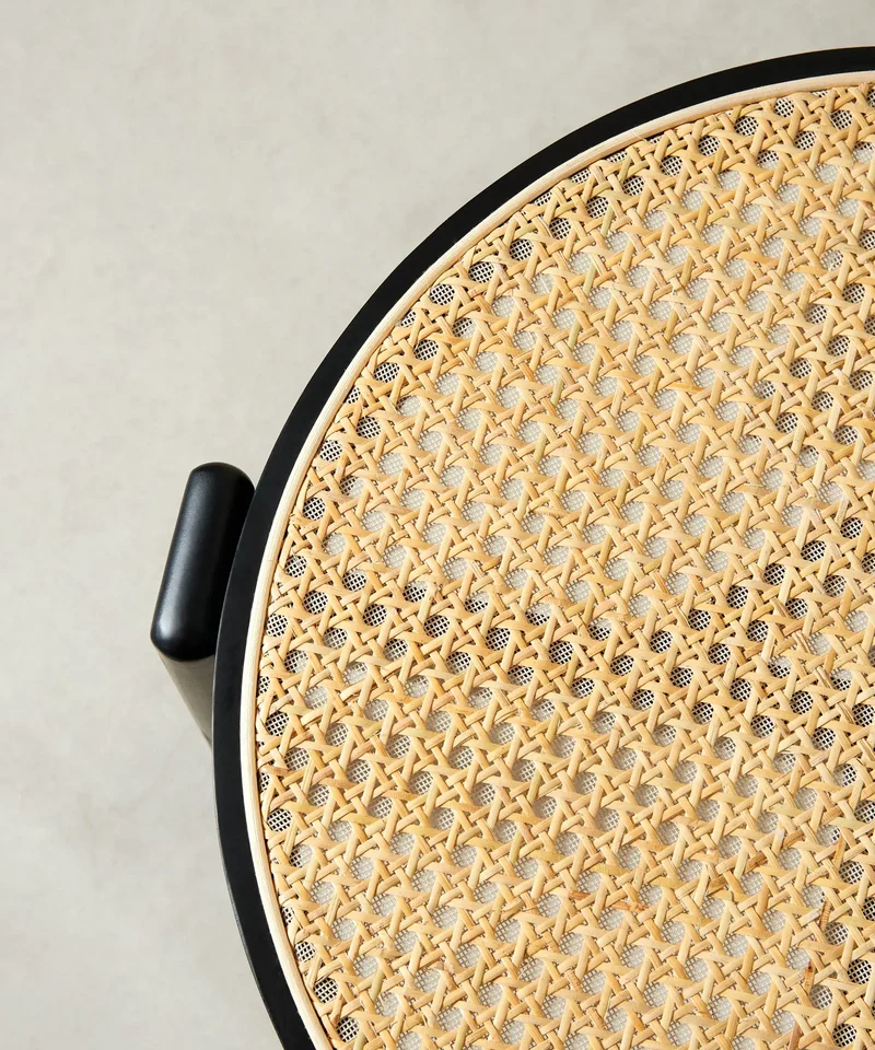 Silla de Comedor en Madera y Ratán Delia