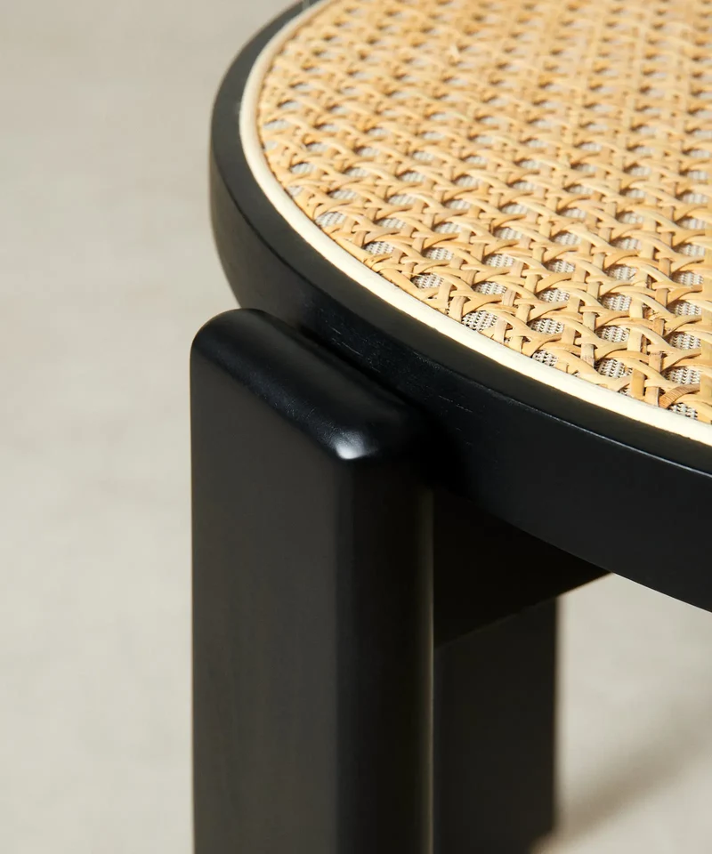 Silla de Comedor en Madera y Ratán Delia