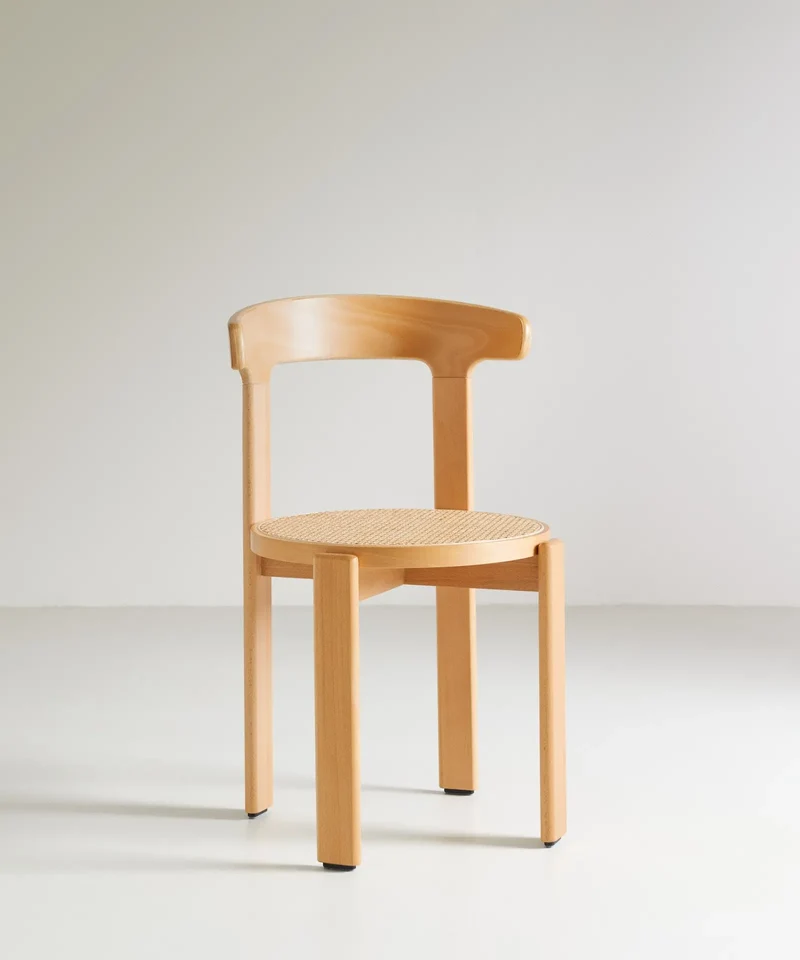 Silla de Comedor en Madera y Ratán Delia