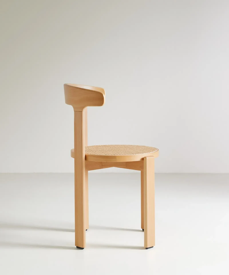 Silla de Comedor en Madera y Ratán Delia