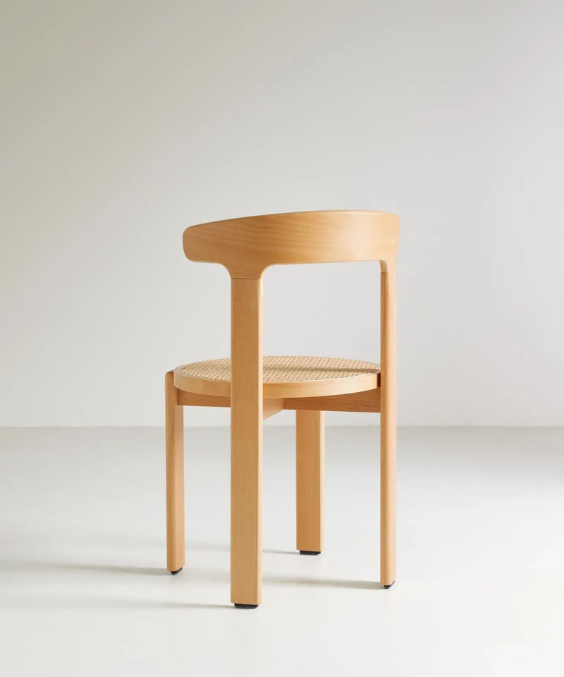 Silla de Comedor en Madera y Ratán Delia